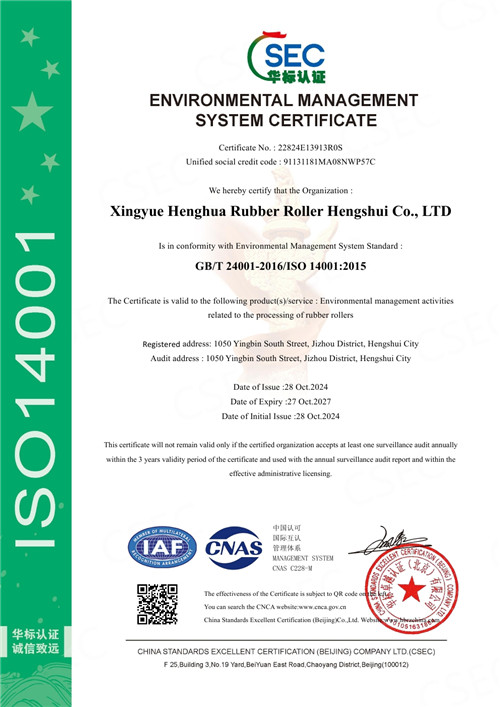 ENVIRONMENTAL MANAGEMENT SYSTEM CERTIFICAE